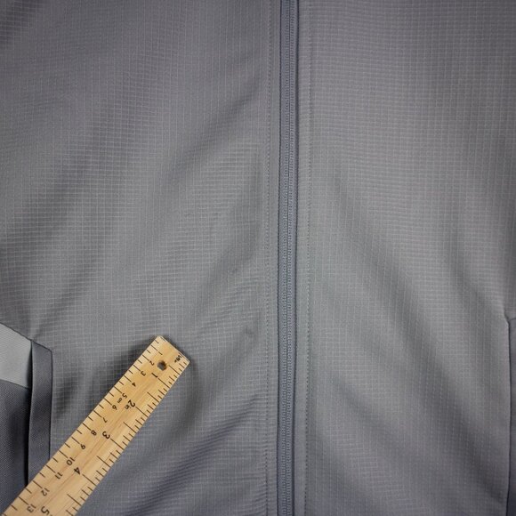 Adidas Youth Large Grey Climalite Track Jacket Zip Up - Picture 4 of 8
